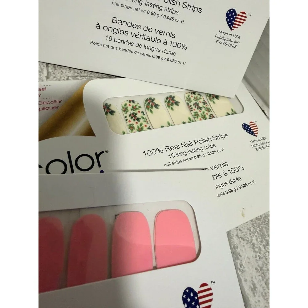 Lot of 14 Color Street 100% Real Nail Polish Strips - Multiple Designs